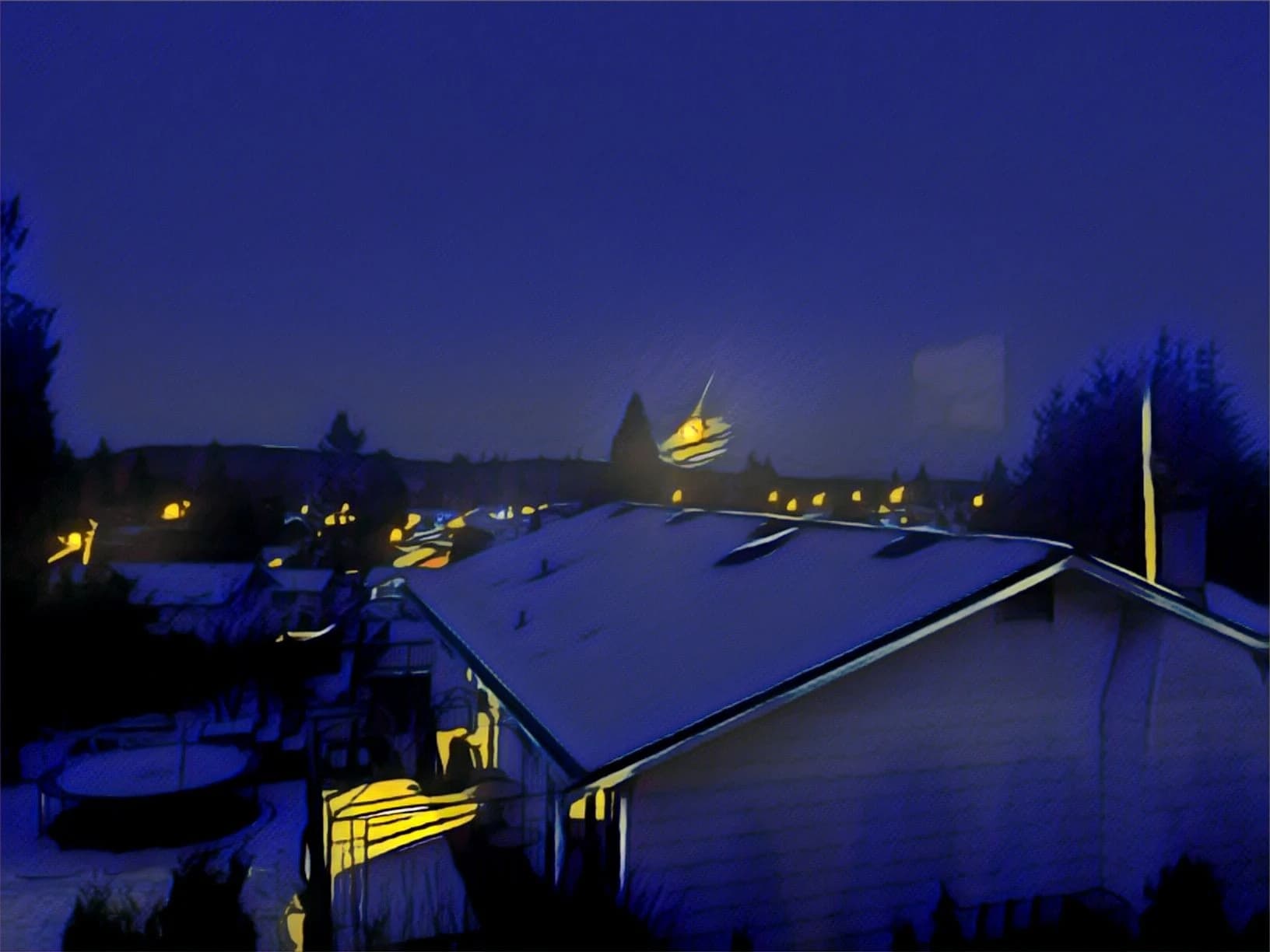 House in winter